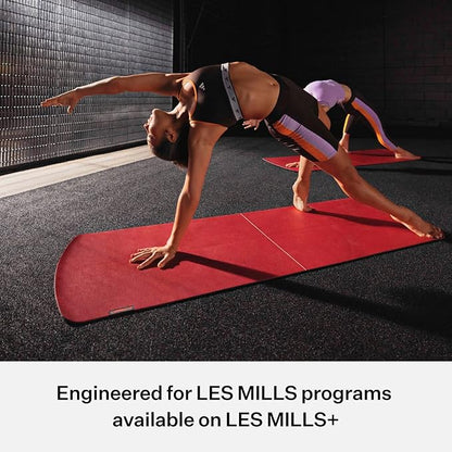 Les Mills™ MBX MAT™ Dual Sided Exercise Mat For Yoga and Dynamic Exercise Training At Home and Gym Use