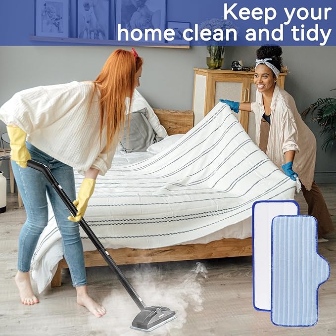 Steam Mop Pads Fit for Dupray Neat Steam Cleaner - Washable and Reusable Replacement Mop Pads Accessories for Multi-Surface Floor (12Pack)