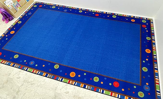 ABC Dots School Rug, 4' x 6' Rectangle