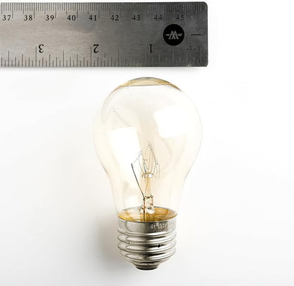 Hometown Evolution, Inc. E26 Commercial String Lights with 16 Gauge Wire (50 Foot 25 Socket, A15 15 Watt Clear Bulbs)