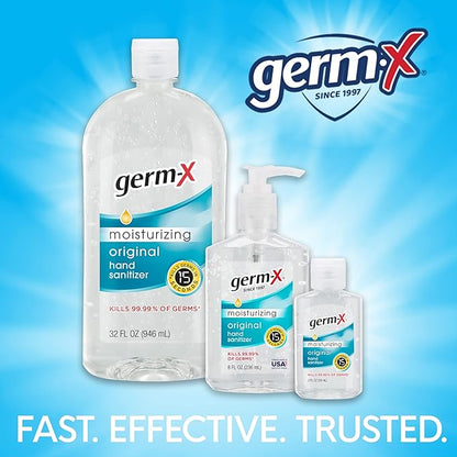 Germ-X Hand Sanitizer Spray, Non-Drying & Moisturizing with Vitamin E, Instant and No Rinse Formula, Fresh Citrus Scent, Back to School Supplies, Paraben Free, 5.5 Oz (Pack of 6)