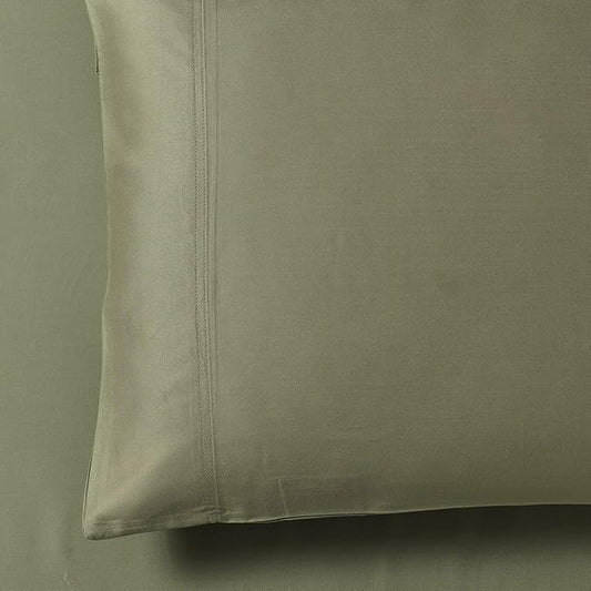 Royal Hotel Bedding ABRIPEDIC Sheets, Viscose from Bamboo, Sheet Set 600 Thread Count, Silky Soft Sheets, Viscose from Bamboo, Sheet Set, King, Sage