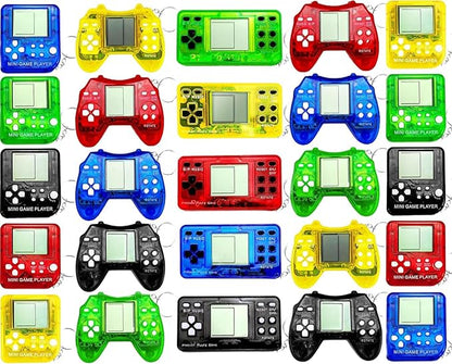 25 Pcs Video Game Party Favors, Mini Video Games Keychain, Gamer Birthday Party Decorations, Gamer Party Favors for Kids 8-12, Classroom Prizes, Goodies Bags Stuffer, Backpack