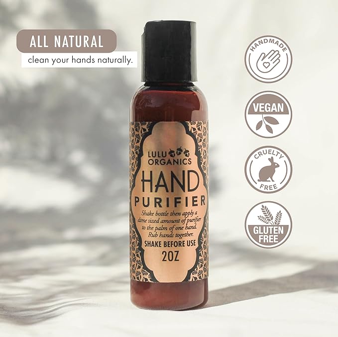 Hand Purifier- Purify Essential Oil, Blend Hand Sanitizer, Organic Oil Purification for Skin, No Synthetic Fragrance, Handmade - 2 oz