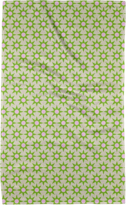 GEOMETRY Spring Kitchen Towels - Quick Dry Microfiber Cloth Spring & Summer Dish Towels for Kitchen Drying - Premium Quick Dry Towel - Sweet Green, 18" x 30" - 1-Pack