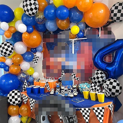 Navy Blue Foil Balloon Number 4, 40'' Giant Self Inflating Number Balloons Set 0-9, Large Dark Blue Number 4 Helium Balloon for Boys 4th Birthday Anniversary Party Decorations Supplies