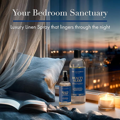 The Laundress Beauty Sleep Fabric Spray, Wrinkle Release Spray, Pillow Spray, Fabric Refresher, Upholstery and Linen Spray, Tranquil Comforting Inspired Scent, 8 Fl Oz