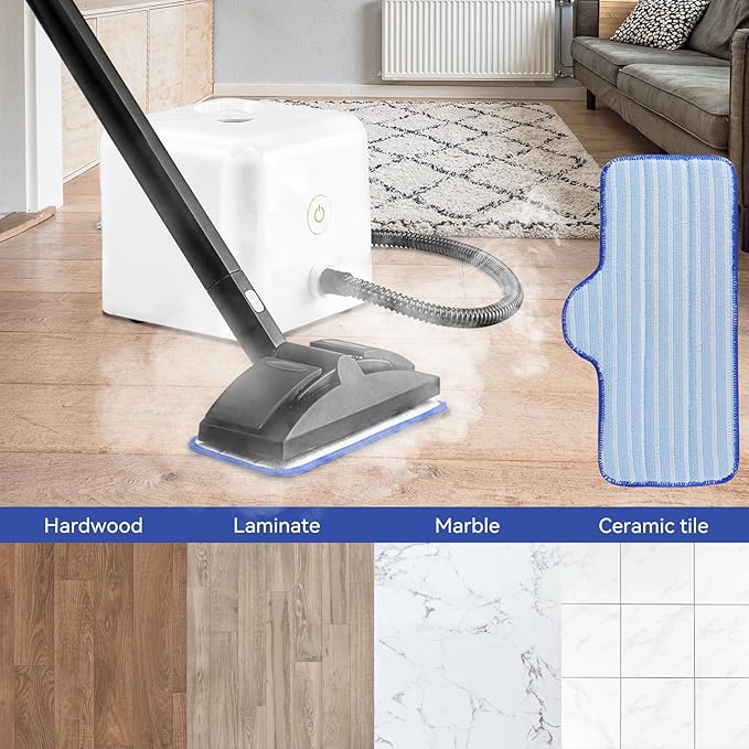 Steam Mop Pads Fit for Dupray Neat Steam Cleaner - Washable and Reusable Replacement Mop Pads Accessories for Multi-Surface Floor (12Pack)