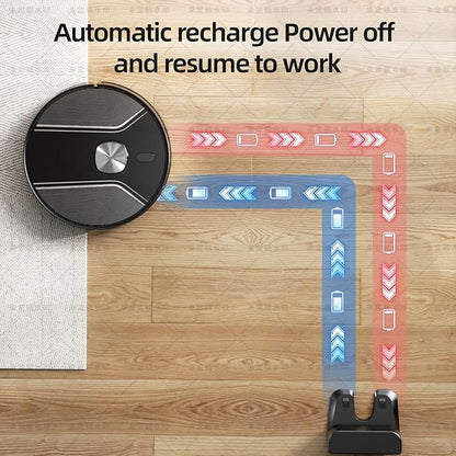 Robot Vacuum and Mop Combo, Robotic Vacuum Cleaner with Precision LiDAR Navigation, Multi-Floor Mapping, Ideal for Pet Hair, Hard Floors & Carpets, App & Voice Control, Aspiradora Robot