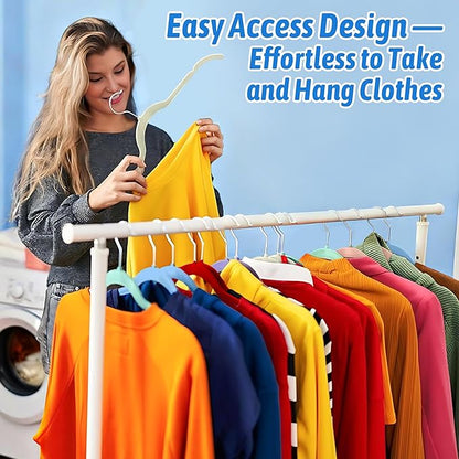 30 Pack Velvet Hangers Multicolor Set – Non-Slip Slim Flocked Clothes Hangers with Notches & 360° Swivel Hook, Space-Saving Felt Hangers for Dresses, Shirts, Coats
