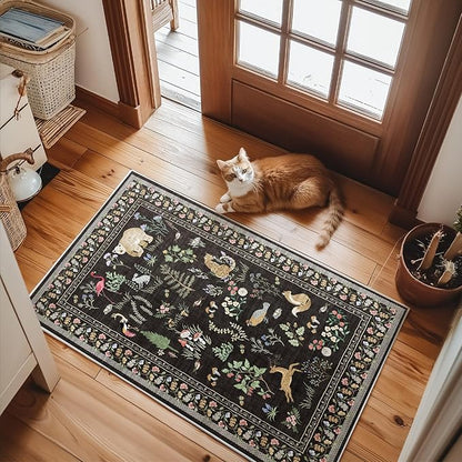 2x3 Washable Area Rugs for Entryway: Door Mat Indoor Entrance Small Throw Rug Non-Slip Low Pile Soft Kitchen Rug for Front Door Indoor Entrance Entry Bedside Kids Room