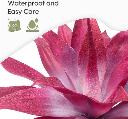 Velener Fake Agave Plant Outdoor, Artificial Plants Large Size for Indoor Decor, Faux Plant Dual Agave (22 inch,Red/White)-No Pot
