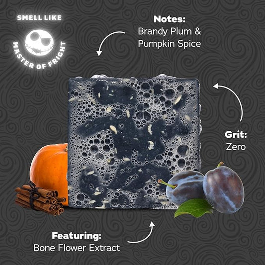 Dr. Squatch Nightmare Before Christmas Collection - Natural 4 Soap Gift Set - Cold Process Soap with No Harsh Chemicals - Skellington Suds, Oogie Boogie's Brew (4 Pack)