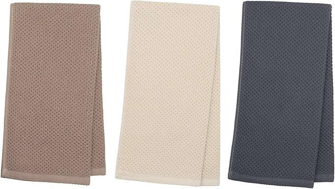 Mia'sDream Cotton Hand Face Head Towel Waffle Weave Kitchen Tea Towel Dish Towels, Soft and Absorbent Bath Guest Gym Towel Washcloths, 13inch x 28inch 3 Pack(Multi Color)