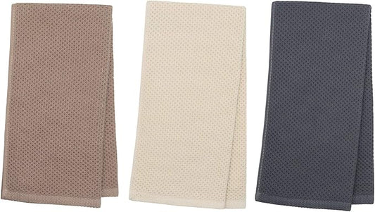 Mia'sDream Cotton Hand Face Head Towel Waffle Weave Kitchen Tea Towel Dish Towels, Soft and Absorbent Bath Guest Gym Towel Washcloths, 13inch x 28inch 3 Pack(Multi Color)