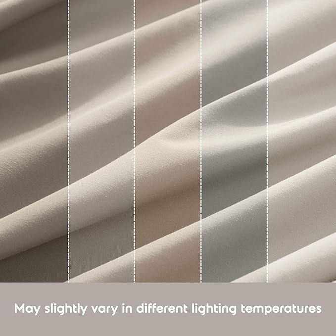 Nestl California King Sheet Set - 1800 Ultra-Soft Microfiber Cal King Bed Sheets - Double Brushed - Deep Pockets - Easy Fit - 4 Piece Set - Bed Sheets (California King, Linen)