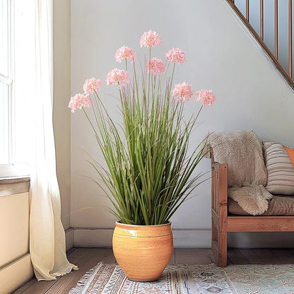 36in Lifelike Artificial Tall Grass Plant with 9 Lifelike Dandelion Flower and Non-Toxic,odorless Fake Tall Frass Plant Fake Plants for Indoor Decoration,Home Decor
