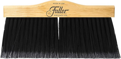 Fuller Brush 10-Inch Upright Maple Wood Broom Head – Indoor and Outdoor Cleaning Head for Hard Surfaces Including Tile, Concrete, Garage Floors, Workshops, Basements, and Commercial Spaces