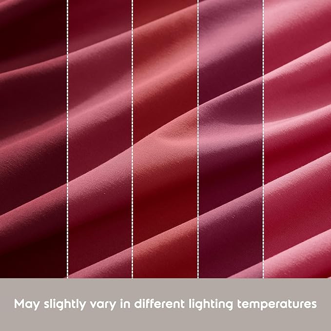 Nestl Queen Sheet Set - Luxury 1800 Ultra-Soft Microfiber Bed Sheets - Double Brushed - Deep Pockets - Easy Fit - 4 Piece Set - Bedding Sheets & Pillowcases (Queen, Burgundy Red)