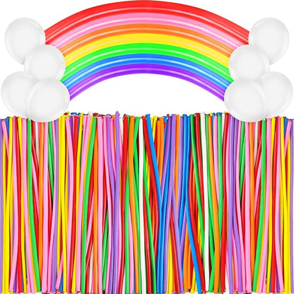 Sratte 1000 Pcs Bulk Animal Balloons 260Q Twisting Long Balloon Assorted Color for Halloween Animal Shape Weddings, Birthdays Clowns, Xmas Presents(Bright Colors)