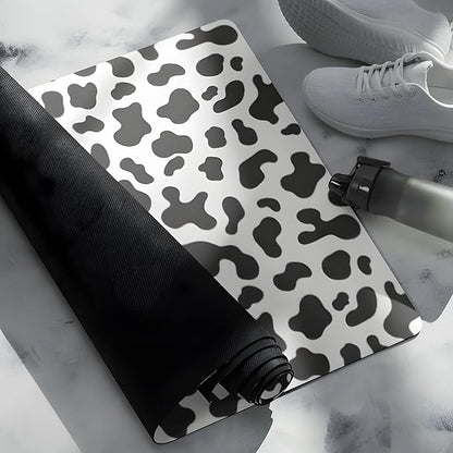 Cow Yoga Mat for Women – Cute Animal Pattern, Non-Slip Microsuede - Rubber - Fashion Yoga, Pilates, Stretching - Meditation Mat