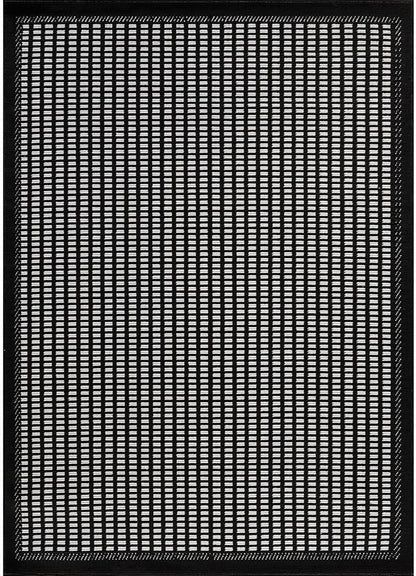 Beverly Rug Micro Loop Area Rug Black/White 8x10 Geometric Modern Luxury Zebra Durable Soft Indoor Rugs for Living Dining Room Office Stain Resistant Non Shedding Casual Indoor Carpet 8 x 10