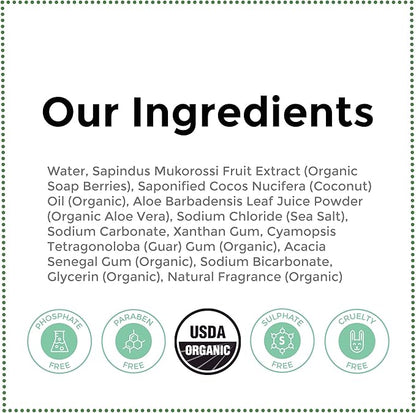 Rebel Green Laundry Detergent, Organic and Sulfate Free Hypoallergenic Laundry Soap, Pink Likal Scent, 64 Load Bottle