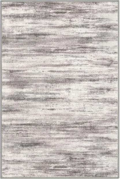 KOZYFLY 4x6 Area Rug Modern Abstract Washable Large Rugs for Entryway Non-Slip Soft Living Room Rug, Print Grey-Beige Throw Rugs Indoor Mat for High-Traffic Door Entrance, Laundry, Nursery, Bedroom
