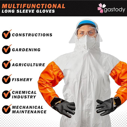 Gastody™ - Chemical Resistant Gloves, Reusable,Heavy Duty Safety Work Gloves,Resist Acid,Oil,Alkali - S-M-L-XL-XXL Size
