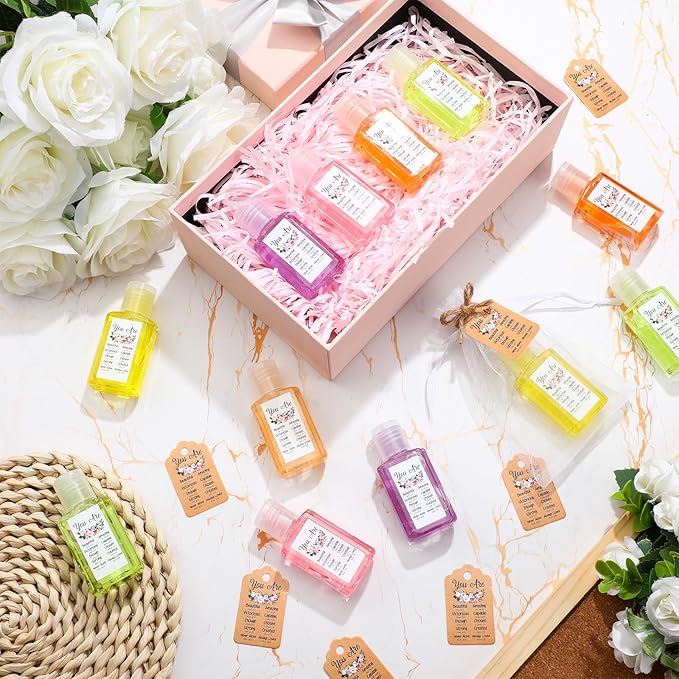 Frienda 24 Set Christian Hand Sanitizer Gift Mini Christmas Bible Verse Church Travel Size Hand Sanitizer Christian Gift Bulk for Nursing Teacher Women Coworker Christmas Goodie Bags Stocking Stuffers