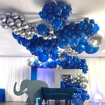 PartyWoo Royal Blue Balloons 50 pcs 12 Inch Matte Dark Blue Latex Helium Balloons for Graduation Independence Day Memorial Day Baseball Baby Shower Gender Reveal Birthday Party Decorations Blue-Y59