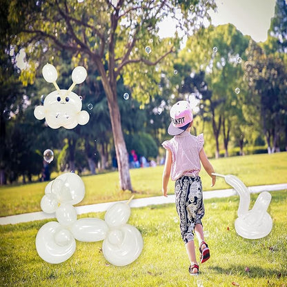 260 Balloons Clear, Thickening Long Balloons for Tying Arch, Twisting Latex Animals Magic Modeling Skinny Birthday Balloon for Kid‘s Party Wedding Decoartion Supply 100pcs