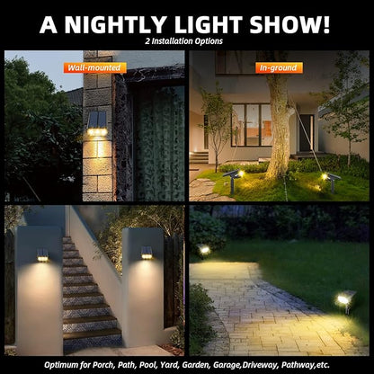 Solar Spot Lights Outdoor Landscape Lights, 40 LEDs Landscape Spotlights Outdoor Waterproof Auto On/Off Solar Garden Light, Outdoor Solar Light for Yard Palm Trees Driveway Patio Pool