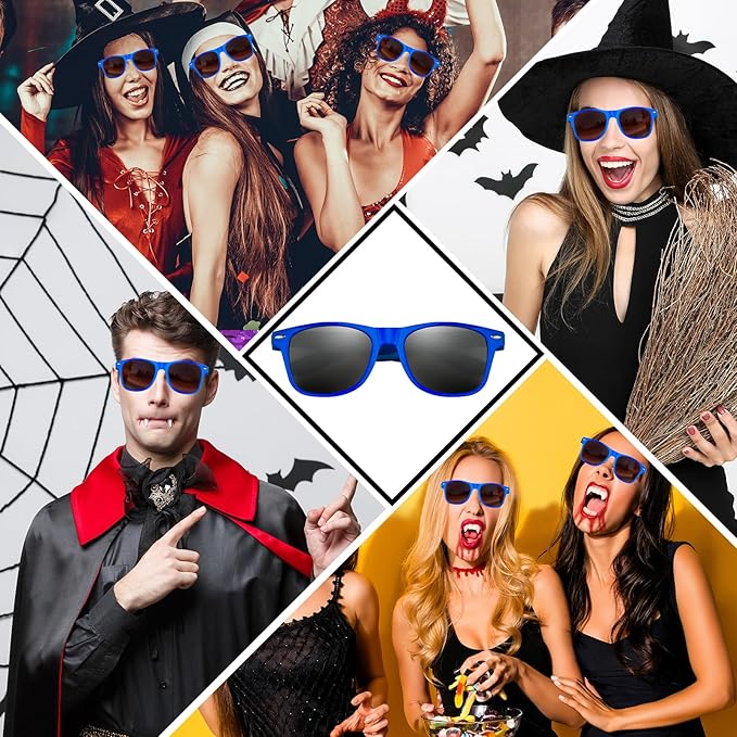 ASTARON 12 Pack Party Sunglasses Bulk Neon Party Favors for Beach Wedding Party Pool Party Supplies