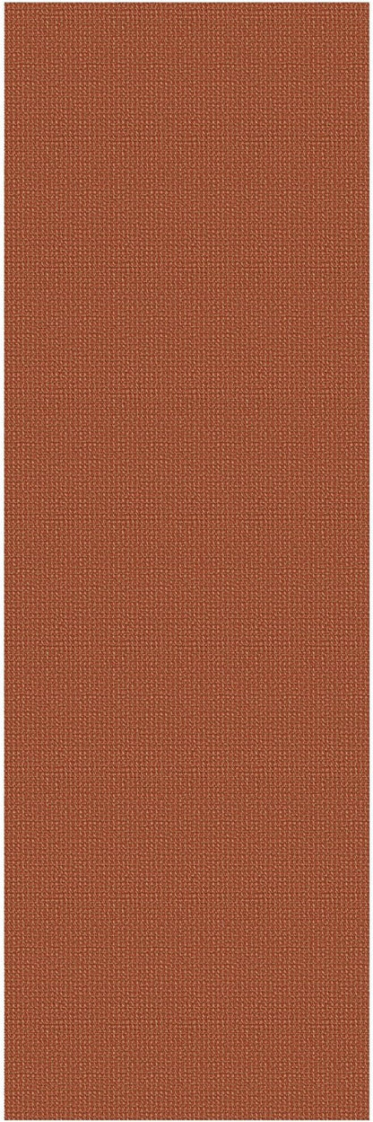 EARTHALL Woven Runner Rug 3x8 Ft Washable Runners for Hallways Wide Non Slip Rubber Backed Kitchen Runner Braided Indoor Floor Carpet for Entryway, Hallway, Kitchen, Bedroom, Rustic Orange/Tan