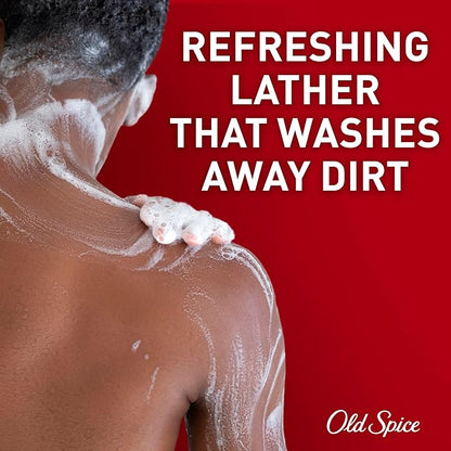 Old Spice Refreshing Body Wash for Men, 3X Defense, 24/7 Shower Fresh with Long Lasting Scent, Red Collection, Aqua Reef with Cypress Scent, 24 oz
