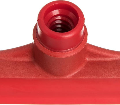 SPARTA 3656705 Plastic Floor Squeegee, Shower Squeegee, Heavy Duty Squeegee With Rubber Blade For Windows, Glass, Shower Doors, Floors, Windshields, 20 Inches, Red