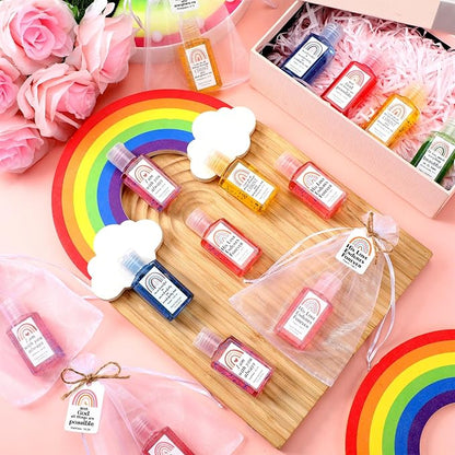 Frienda 24 Set Rainbow Christian Hand Sanitizer Bible Verse Church Mini Travel Size Hand Sanitizer Bulk Inspirational Scripture Religious Christmas Stocking Stuffer Gift Women Teacher Nursing Coworker