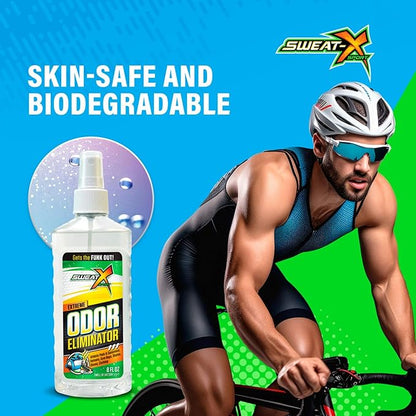 Extreme Odor Spray - Multipurpose No-Wash Deodorizer - Ideal for Shoes and Gym Clothing - Victory Scent (8 fl oz)