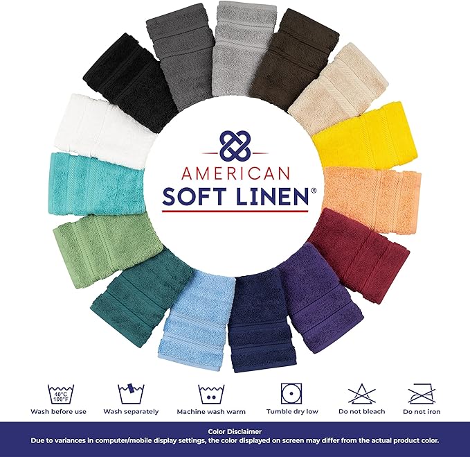 American Soft Linen 35x70 Jumbo Large Bath Towels, 600 GSM 100% Cotton Turkish Bath Sheet, Oversized Luxury Bath Towels for Bathroom Beach and Pool, Sage Green