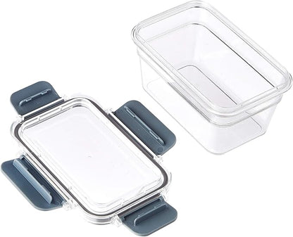 Amazon Basics Tritan Plastic Food Storage Containers - Tritan Plastic Locking, Air Tight, 11 Containers with Lids, 22 Pieces, Clear