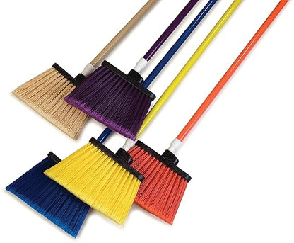SPARTA Spectrum Duo-Sweep Unflagged Bristle Angle Broom with Handle 56" - Yellow