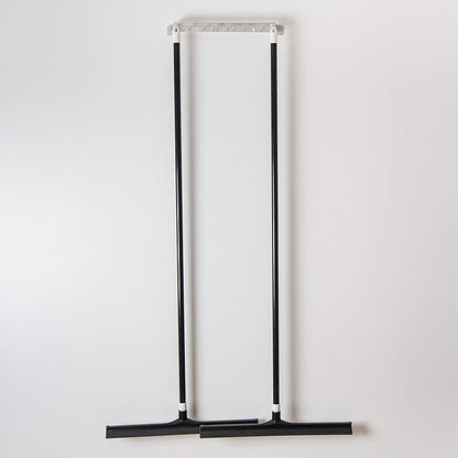 SPARTA 3656803 Plastic Floor Squeegee, Shower Squeegee, Heavy Duty Squeegee With Rubber Blade For Windows, Glass, Shower Doors, Floors, Windshields, 24 Inches, Black, (Pack of 6)