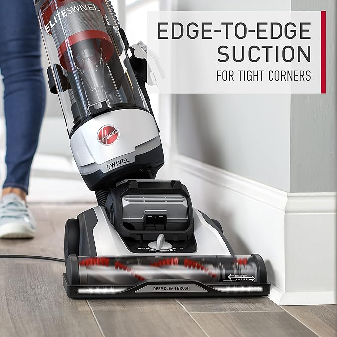 Hoover MaxLife Elite Swivel Vacuum Cleaner, Bagless Upright Vac, HEPA Media Filtration, MaxLife System, WindTunnel Technology, Corded Vacuum Cleaners for Home Use