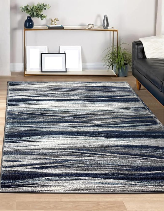 Keen Home Design Area Rugs - 9x12 Non-Shedding, Abstract Rugs for Kitchen, Living Room, Bedroom, Dining Room, Entryway - Size: 9'2" x 11'11", Multi