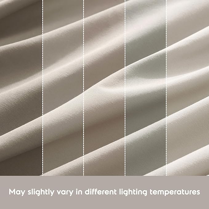 Nestl RV Short Queen Sheet Set - 4 Piece Bed Sheets for RV Short Queen Size Bed, Deep Pocket, Hotel Luxury, Extra Soft, Breathable and Cooling, Beige Cream RV Short Queen Size Sheets