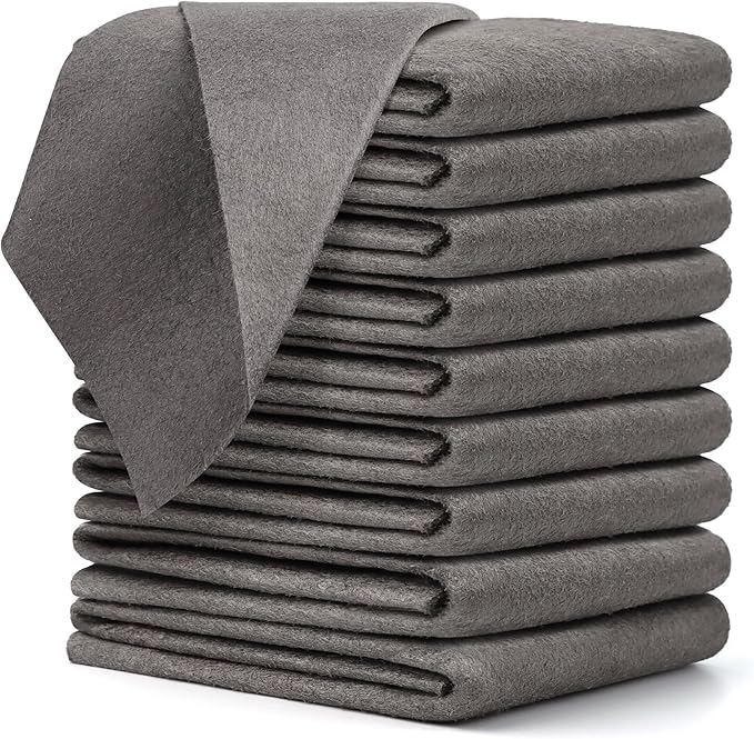 50 Pcs Thickened Magic Cleaning Cloth, Microfiber Streak Free Cleaning Cloths Reuseable Magic Cleaning Wipes for Windows Glass
