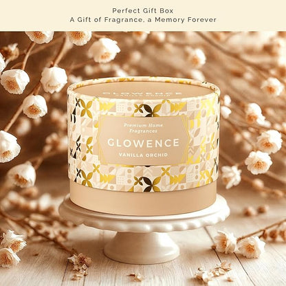Vanilla Scented Candle - 100% Natural Soy Wax - Large 3 Wick Jar Candle - Up to 40 Hours Burning Time - Aromatherapy Candles for Home - Housewarming Gift for Men and Women