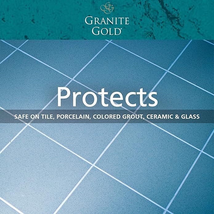 Granite Gold Grout Cleaner Spray with Brush for Stone, Ceramic, Glass & Colored Grout, 64 Fluid Ounces + 24 Fluid Ounces + 4 brushes
