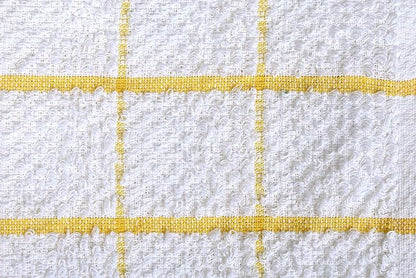AMOUR INFINI Cotton Kitchen Dish Cloths Set of 8 – Highly Absorbent, Super Soft Premium Terry Cleaning Cloth (12"x12" Inch) Premium Dishcloths for Washing Dishes (Yellow)